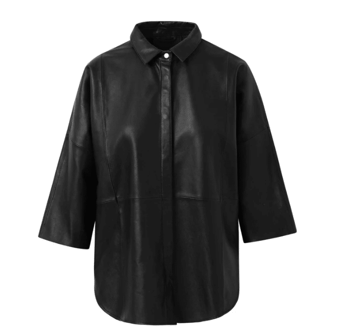 Tenna-sort-skindskjorte