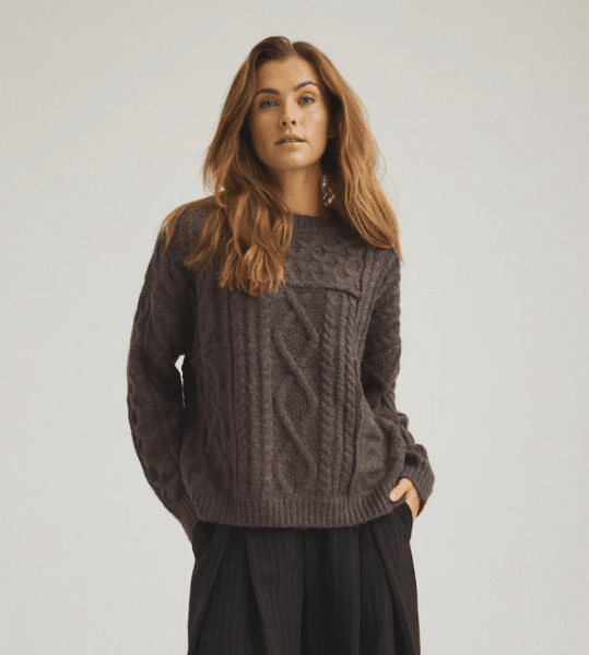 one-two-luxzuz-jelona-knit-brown