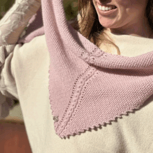 Dot Knit | Sjal i perlestrik og picot-kant | Strikkekit