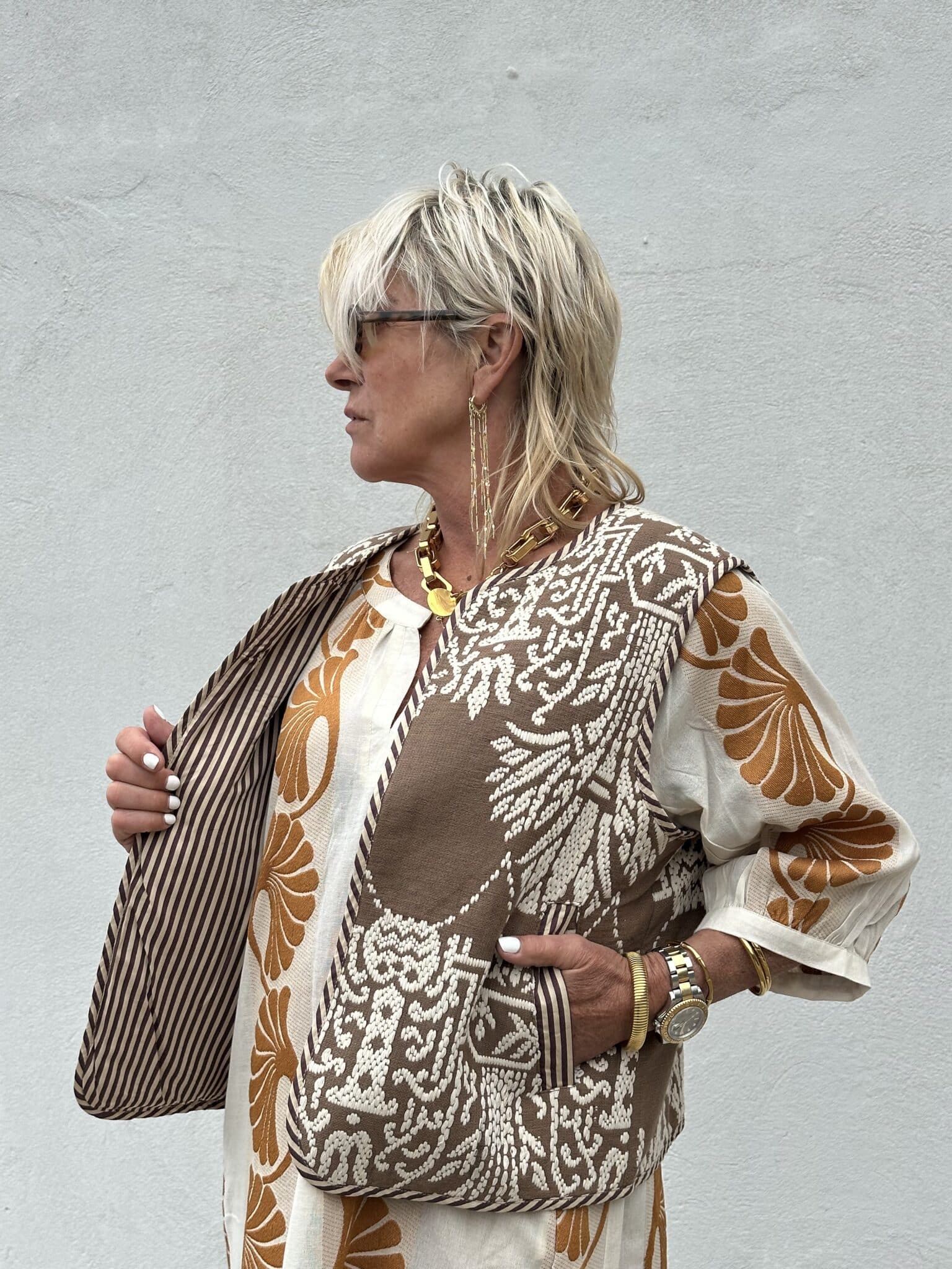 Gaspar | Marli waistcoat | brun