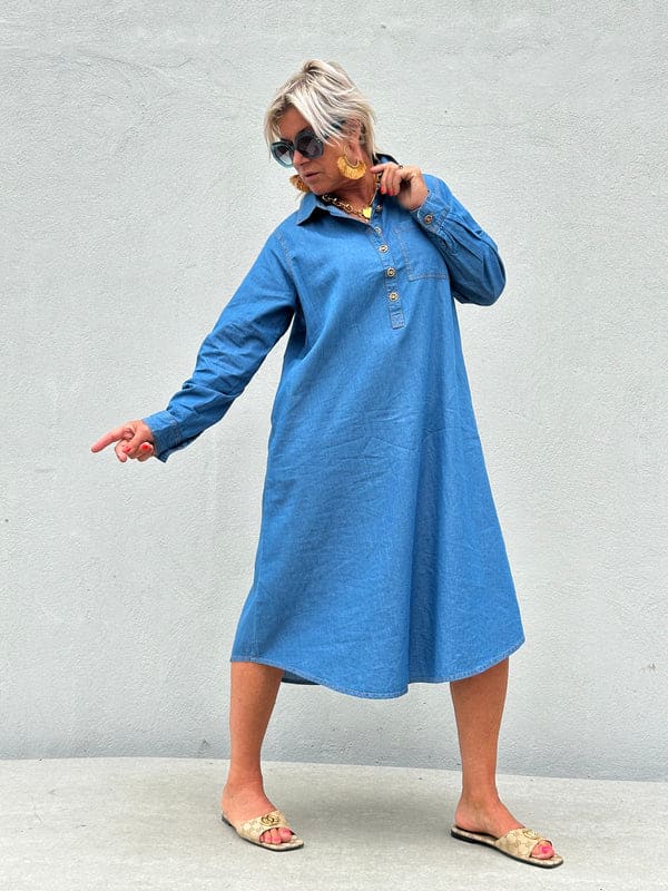 Gaspar | Lucca Denim Dress - Billede 2